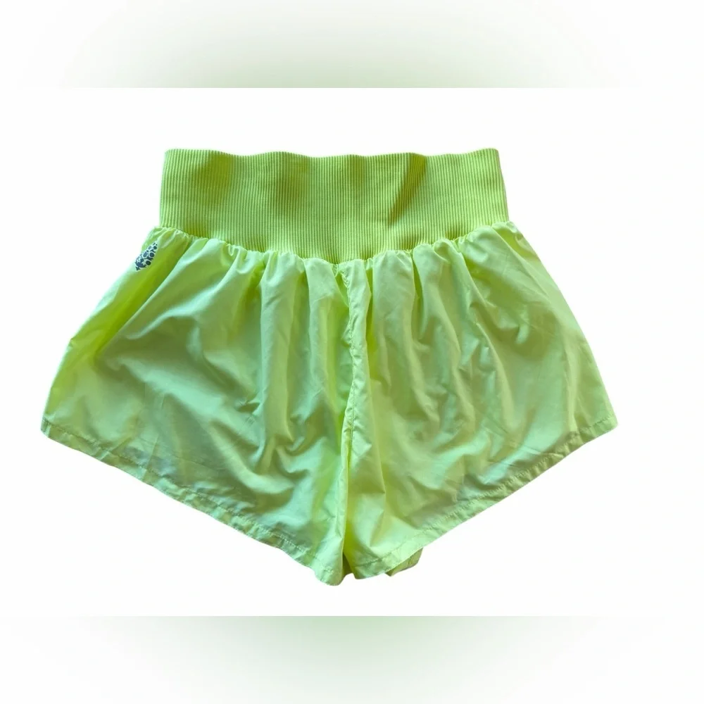FP Free People Movement Women's Carpe Diem Shorts Sour Citrus (Neon Yellow) XL